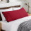 Bare Home lichaamskussensloop - envelopsluiting - ultrazacht - dubbel geborsteld - rood 1