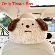 (Color 2)Adorable récipient à mouchoirs en peluche pour voiture avec design suspendu pour la maison et l'utilisation voyage