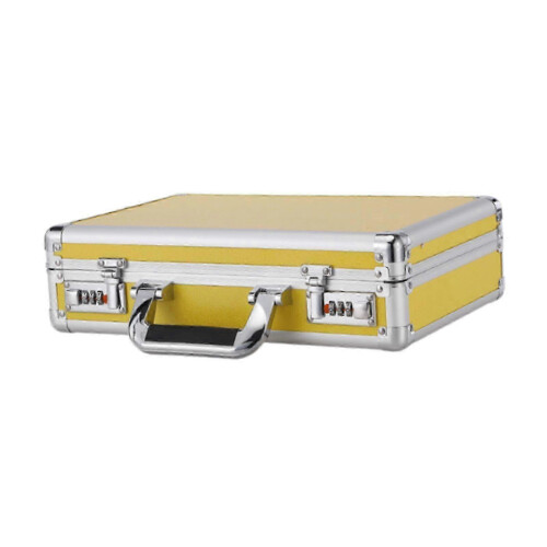 (S) Aluminum Alloy Protective Equipment Case Portable Outdoor Hard Shell Briefcase for File Storage 1