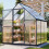 Birchtree BIRCHTREE 6X6FT Polycarbonate Greenhouse Dark Grey 2