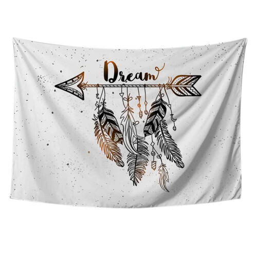 Tapeçaria de parede 51x59 polegadas para quarto, estilo boho, com plantas tropicais.
