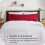 Bare Home lichaamskussensloop - envelopsluiting - ultrazacht - dubbel geborsteld - rood 4