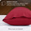 Bare Home lichaamskussensloop - envelopsluiting - ultrazacht - dubbel geborsteld - rood 5