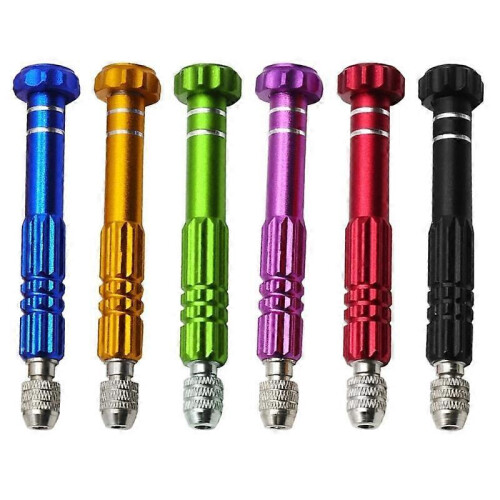 (red) Pro 5-in-1 Multitool Screwdriver for Engineer & Hobbyist Computer Glasses Clock Repair 1