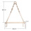 Hariumiu Tapestry Rack Μποέμικο Στυλ Ξύλινο Ράφι Τοίχου με Χάντρες Ρουστίκ Πλωτό Ράφι για 7