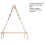 Hariumiu Tapestry Rack Μποέμικο Στυλ Ξύλινο Ράφι Τοίχου με Χάντρες Ρουστίκ Πλωτό Ράφι για 8