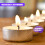 GEEZY GEEZY Tealight Candles 50 Pack Unscented White Small Candle Multipack 4 Hour Burn Time 4
