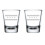 2er-Set Schnapsgläser (50 ml) mit Chicago-Flagge 1
