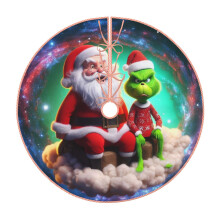 Jupe de sapin de Noël Le Grinch, Décoration de Noël pour la maison, Tapis de sapin doux pour décorations de Noël 30