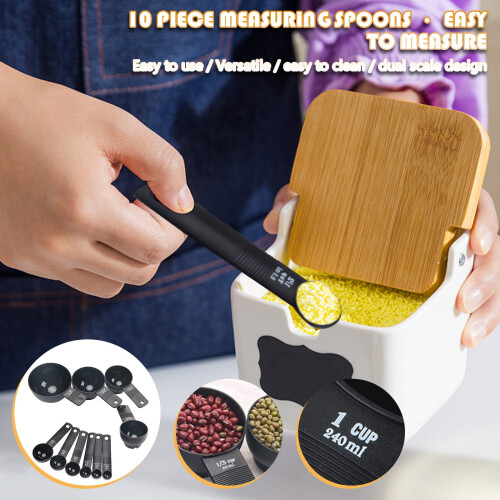 Zeceouar Clearance Items for Kitchen10 Σετ δοσομετρικού κυπέλλου και κουταλιού πλαστικό 1