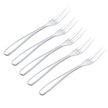 5 stk. bestikk fruktgaffel hjemmegaffel minigafler matserveringsgaffel matboksplukkere barn