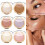 Zlezpi Highlighter Makeup Baking Powder - Πούδρα Πολωτικής Λάμψης & Επανόρθωσης για Σκιές Μύτης & 7