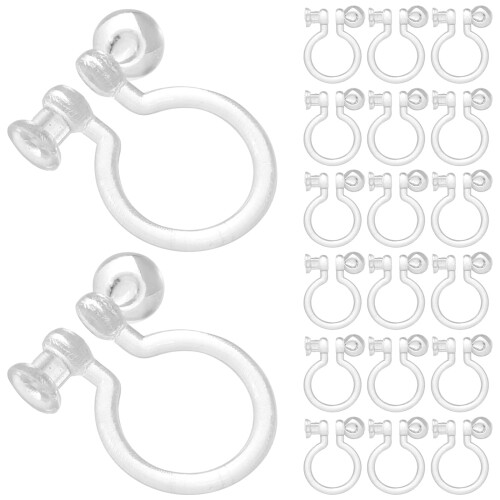 Clip-On Earrings Plastic Craft 50 Pieces 1