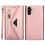 Capa carteira compatível com Samsung Galaxy A14, cor ouro rosa. 1