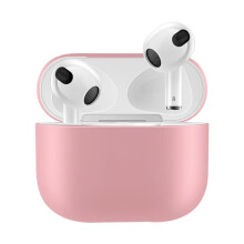 Blaosc silicone atá comhoiriúnach le Apple atá comhoiriúnach le AirPods3Pink