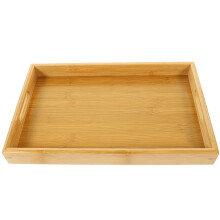 Bandeja rectangular de bambú para el hogar, juego de té, plato japonés para servir la comida de la boda, decoración de madera para almacenamiento.
