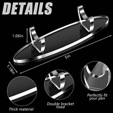 FOR4Pieces Acryl Pennenhouder Displaystandaard Potloodhouder Pennenhouder Balpen Displayrek (Zwart)