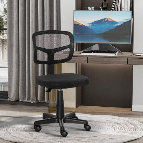 (Black, Mesh) Ergonomic Mesh Office Chair, Height Adjustable 1