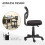 (Black, Mesh) Ergonomic Mesh Office Chair, Height Adjustable 3