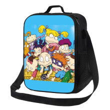 Isolierte Rugrats-Lunchtasche, tragbare, wiederverwendbare Lunchbox mit Reißverschluss, für Damen und Herren, geeignet für Arbeit, Picknick,