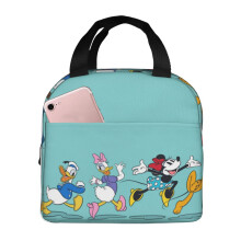 Niedliche Mickey-Mouse-Lunchtasche für Damen – Isolierte, wiederverwendbare Kühltasche mit großem Fassungsvermögen und Fächern für Büro,