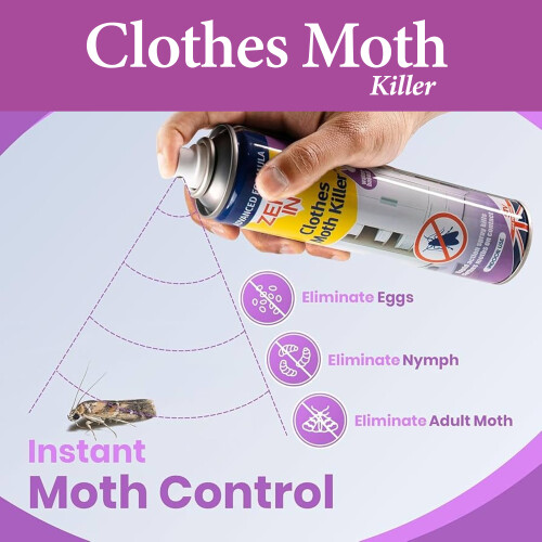 Zero In Clothes Moth Killer Spray 300ml 2
