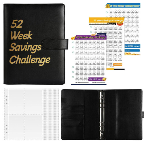 Πρόκληση εξοικονόμησης Dinmmgg52Week με φακέλους A5Budget Planner Προκλήσεις εξοικονόμησης 1