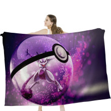 Couverture en flanelle Hggkaie à motif Pokémon, plaid léger et doux en peluche pour lit, canapé, bureau, décoration, voyage - 203 x 152 cm
