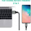 [2 τεμάχια, 3 πόδια] Καλώδιο USB C 3A Γρήγορη φόρτιση, καλώδιο φόρτισης USB A σε Type C 3