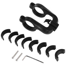 Soporte para luz de bicicleta ckepdyeh, soporte de extensión para faro delantero de bicicleta, soporte para manillar central de faro delantero