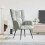 VidaXL vidaXL Relaxing Chair Light Grey Velvet 1