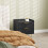 (Black, Engineered Wood) Elegant Two-Drawer Bedside Table - Black 8
