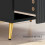 (Black, Engineered Wood) Elegant Two-Drawer Bedside Table - Black 6