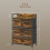 (Rustic Brown, Fabric) Rustic Chest of Four Fabric Drawers - Rustic Brown 3