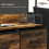 (Rustic Brown, Fabric) Rustic Chest of Four Fabric Drawers - Rustic Brown 5