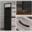 (Grey, Fabric) Rustic 4-Drawer Fabric Chest - Grey Wood 7
