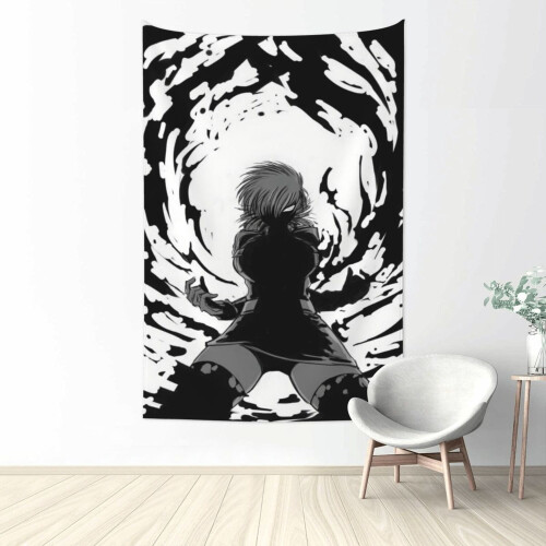 Hellsing Anime Tapestry Αφίσα Υπνοδωμάτιο Διακοσμημένο Κρεμαστό Τοίχο, Για Έφηβους Αγόρια