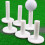 Premium Rubber Golf Tees 5 Pack Assorted Colors for Driving Range and Course Practice 1