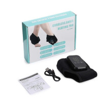 Electric Ankle Massager with 3 Gears Heated Foot Support Brace for Joint Vibration Pain Relief Massage Sprain U5O7 Heating