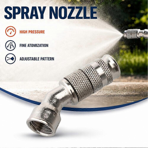 Chrome 45-Degree Adjustable Spray Nozzle Agricultural Mister 2