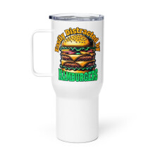 Κούπα ταξιδιού Burger Lover με λαβή, που αποσπάται εύκολα από τα χάμπουργκερ