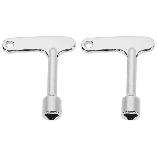 2Pcs Peel Box Lock Key Metal for Outdoor Trash Can Waste Bin Security 1