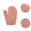 Lila, wiederverwendbare Badehandschuhe – Wabenmuster & Waschlappen 3