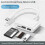 Type-C 3-in-1 kaartlezer OTG-adapter SD TF U-schijf wit 2