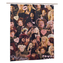 Hocus Pocus Duschdraperi 60 "X72" Dekorativt Badkarsdraperi Set för Hem, Sovrum, 12 Krokar