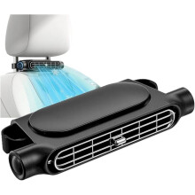 Ventilatore per auto, ventilatore per sedili, 3 velocità, ventilatore elettrico portatile per poggiatesta, ventilatore USB pe