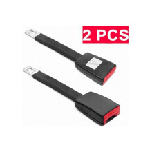 Certyfikowany przedłużacz pasa bezpieczeństwa, 2 sztuki, uniwersalny przedłużacz pasa samochodowego, 25 cm, wytrzymały metalo