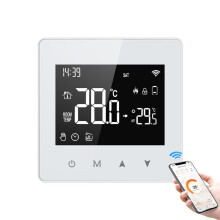 Tuya ZigBee Termostat Inteligentny Domowy Regulator Temperatury na Baterie do KotłA Gazowego WspółPracuje z Asystentem GłOsowym
