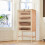 Wooden 4-Layer Hamster Cage with Storage Shelf 2