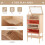 Wooden 4-Layer Hamster Cage with Storage Shelf 4